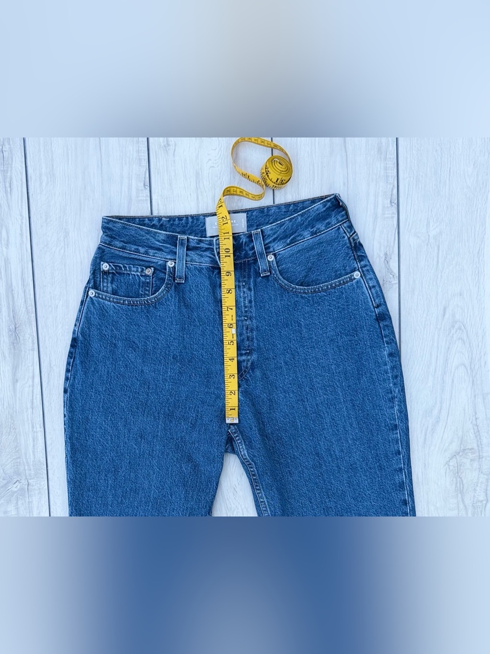 Everlane The Curvy 90’s Cheeky Straight Jean 28 Button Fly Y2K High Rise Stretch - Picture 10 of 14